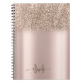 Carnet Parties scintillant or rose Ombre Monogram (Devant)