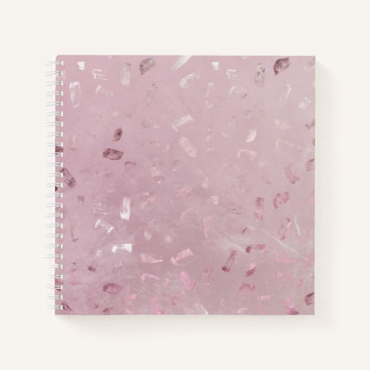 Carnet Parties scintillant or rose Rose (Devant)