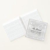 Carnet Parties scintillant papillon argenté scintille nom (Intérieur)