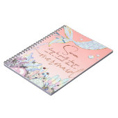 Carnet Parties scintillant Pastel personnalisée "Be a Mer (Côté gauche)