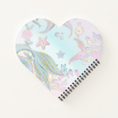 Carnet Parties scintillant Pastel personnalisée "Be a Mer (Dos)