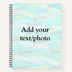 Carnet Parties scintillant pastel simple coloré ajouter v