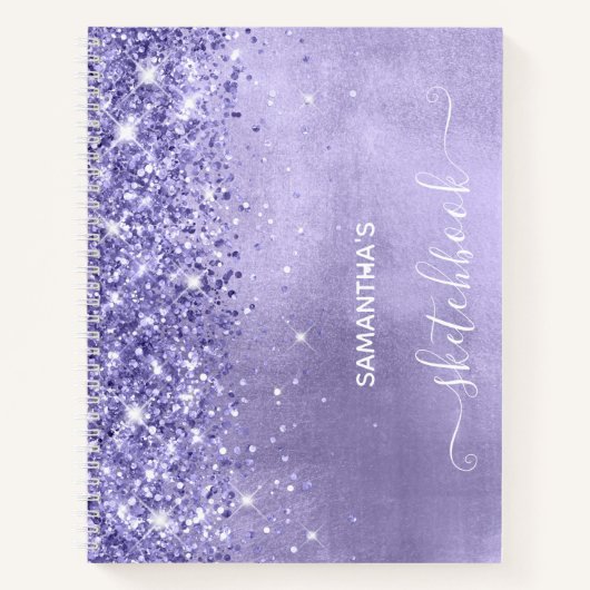 Carnet Parties scintillant périphérique Lavender Blue Gir (Devant)