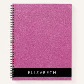 Carnet Parties scintillant rose, Arrière - plan Parties s (Devant)