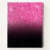 Carnet Parties scintillant rose chaud Black Ombre Sweet 1 (Dos)