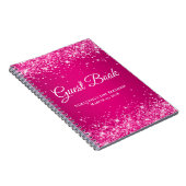 Carnet Parties scintillant rose chaud Framboise Ombre Inv (Côté Droit)