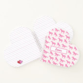 Carnet Parties scintillant rose Cheval Motif Petite fille (Intérieur)