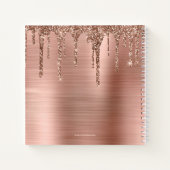 Carnet Parties scintillant Rose Chic Gold Driving  Monogr (Dos)