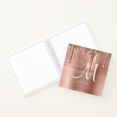 Carnet Parties scintillant Rose Chic Gold Driving  Monogr (Intérieur)