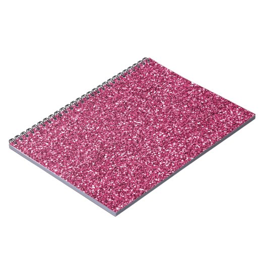 Carnet Parties scintillant rose fille (Côté gauche)