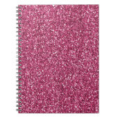 Carnet Parties scintillant rose fille (Devant)