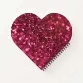 Carnet Parties scintillant rose Fille tendance Texture mo (Dos)