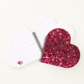 Carnet Parties scintillant rose Fille tendance Texture mo (Intérieur)