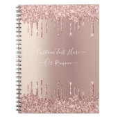 Carnet Parties scintillant rose Gold Blush Éclats Texte p (Devant)