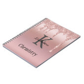 Carnet Parties scintillant Rose or de la rose vierge ten (Côté gauche)