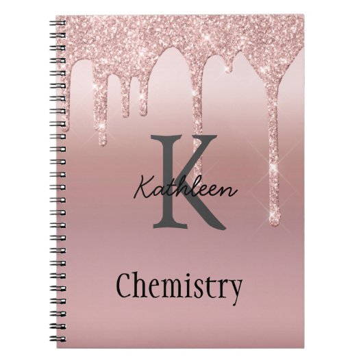 Carnet Parties scintillant Rose or de la rose vierge ten (Devant)