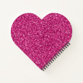 Carnet Parties scintillant rose Smitten (Dos)