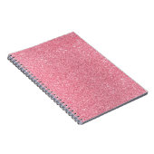 Carnet Parties scintillant rose, texture abstraite de Noë (Côté Droit)