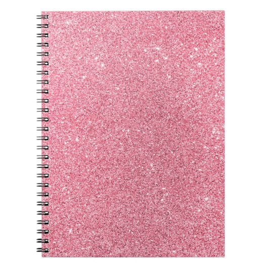 Carnet Parties scintillant rose, texture abstraite de Noë (Devant)