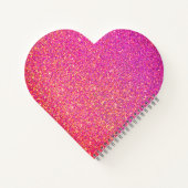 Carnet Parties scintillant rose Valentines Jour Amour Coe (Dos)