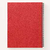 Carnet Parties scintillant rouge, Arrière - plan Parties  (Dos)