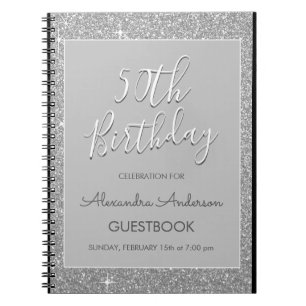 Carnet Parties scintillant Silver Sparkle 50e anniversair