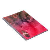Carnet Parties scintillant tropicale rose Ananas Palm Feu (Côté Droit)