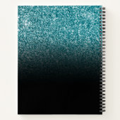 Carnet Parties scintillant turquoise Black Ombre Sweet si (Dos)