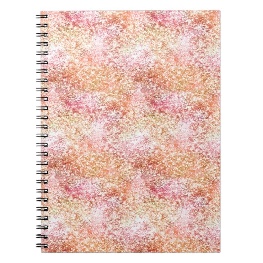 Carnet Parties scintillant Unicorne Peach Rose (Devant)