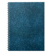 Carnet Parties scintillant verte de minuit (Devant)