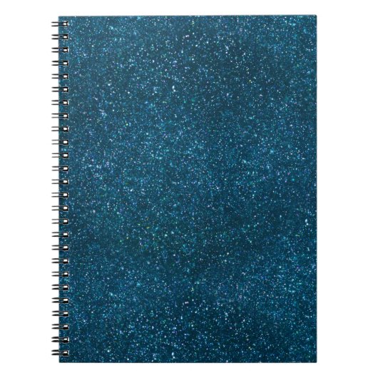 Carnet Parties scintillant verte de minuit (Devant)