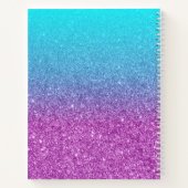 Carnet Parties scintillant violet Aqua Ombre à gauche (Dos)