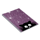Carnet Parties scintillant violet Faux Shimmer Texture av (Côté Droit)
