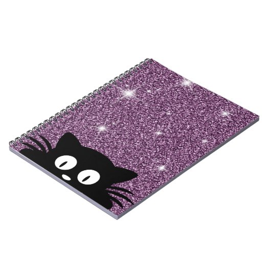 Carnet Parties scintillant violet Faux Shimmer Texture av (Côté gauche)