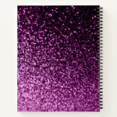 Carnet Parties scintillant violet girly brillant glam mon (Dos)