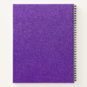 Carnet Parties scintillant violette, Arrière - plan Parti (Dos)