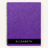 Carnet Parties scintillant violette, Arrière - plan Parti (Devant)