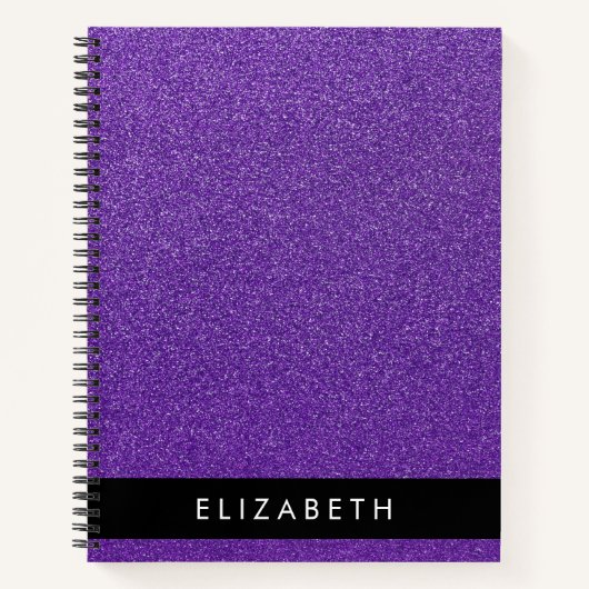 Carnet Parties scintillant violette, Arrière - plan Parti (Devant)