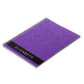 Carnet Parties scintillant violette, Arrière - plan Parti (Côté gauche)