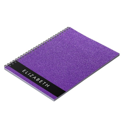 Carnet Parties scintillant violette, Arrière - plan Parti (Côté gauche)