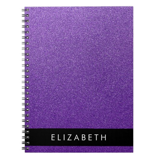 Carnet Parties scintillant violette, Arrière - plan Parti (Devant)