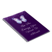 Carnet Parties scintillant violettes Inspirational (Côté Droit)