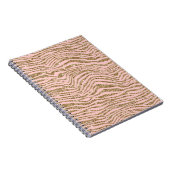 Carnet Parties scintillant Zebra Gold Rose (Côté Droit)