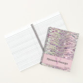 Carnet Parties scintillant Zebra Tiger Argent Rose (Intérieur)