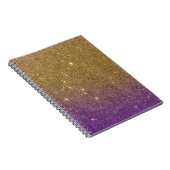 Carnet Parties scintillantes à la mode Girly de gradient (Côté Droit)