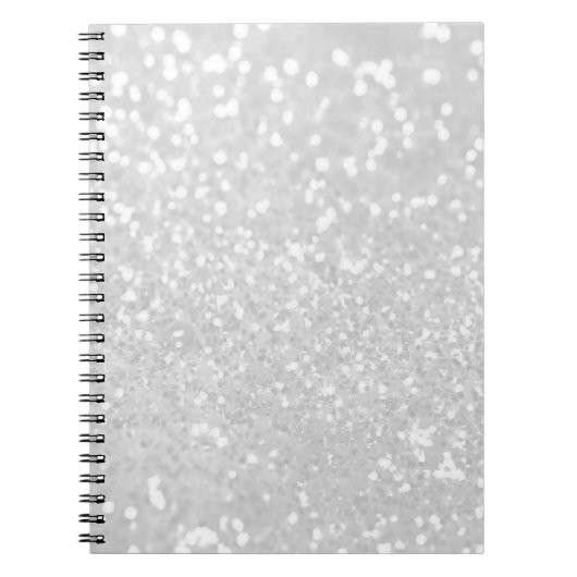 Carnet parties scintillantes blanches de Faux de charme (Devant)