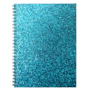 Carnet Parties scintillantes bleues de Faux