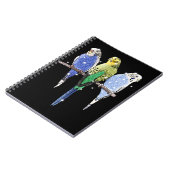 Carnet Parties scintillantes de perruche de perruche (Côté gauche)