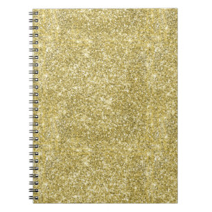 Carnet Parties scintillantes d'étincelle de Faux d'or