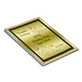 Carnet Parties scintillantes d'or et anniversaire de (Côté Droit)